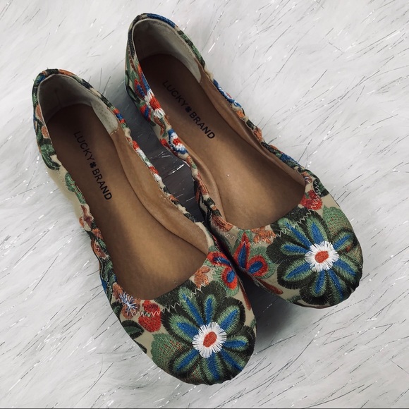 Lucky Brand Shoes - Lucky Brand Embroidered boho Flats 9.5